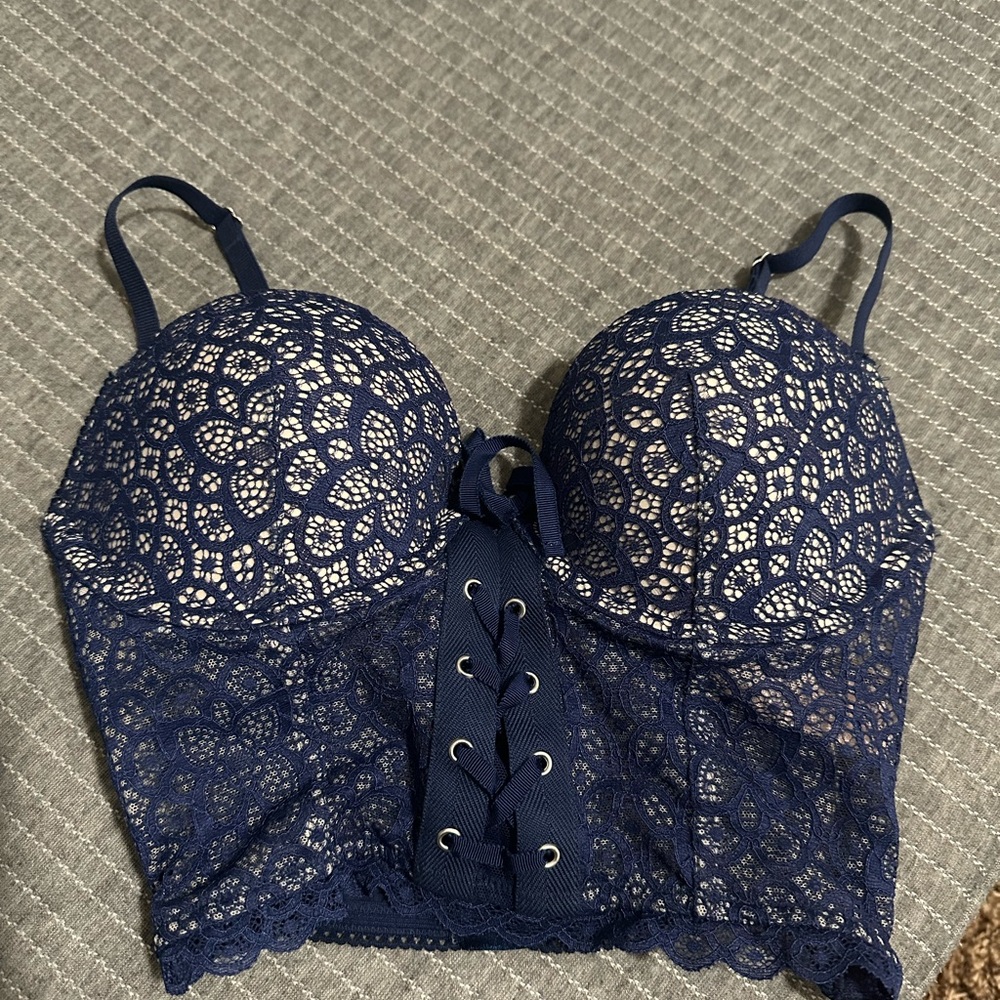 Victoria's Secret Midnight Blue Lace Bra